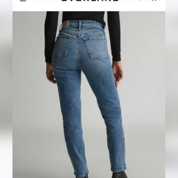 EVERLANE the original cheeky jean BLUE 26 cropped - Picture 3 of 12